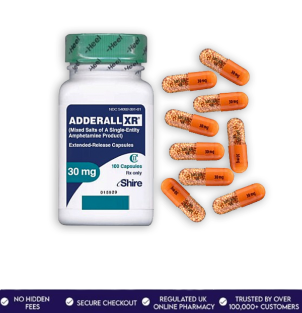 Manage ADHD symptoms by Adderall XR 30mg