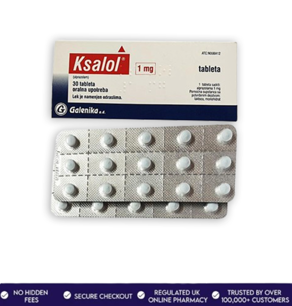 Alprazolam 1mg helps to cure moderate to severe anxiety